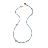 Color-Coated Rubberized Brass Chain Necklace