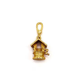 Vintage 1950's Wishing Well Goldplated Brass Whimsy Charm