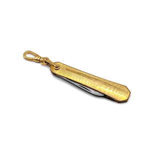 Antique Victorian 14kt Gold (tested) and Steel Pocket Knife Charm