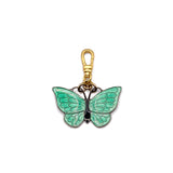 Vintage 1940's Danish Modern Sterling Silver Mint Cloisonné Enamel Butterfly Charm (Copy)