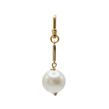 Plaza Gold Geo Pearl Drop Charm