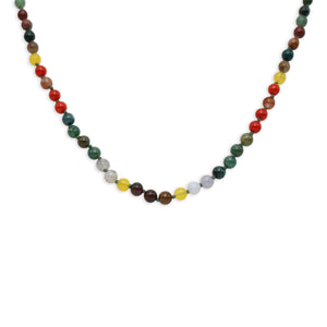 Plaza Limited Edition Silk Beaded Gemstone Necklace Base