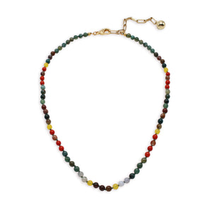 Plaza Limited Edition Silk Beaded Gemstone Necklace Base