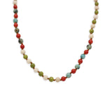 Plaza Limited Edition Silk Beaded Agate Coral Necklace Base