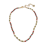 Plaza Limited Edition Silk Beaded Agate Coral Necklace Base