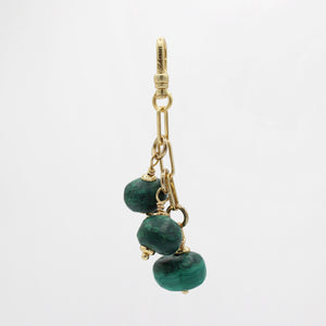 Triple Antique Malachite Beloved Stone Drop Misa Charm
