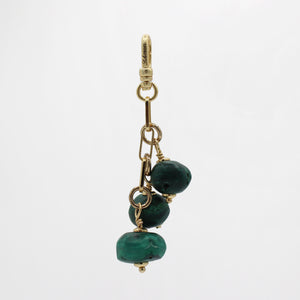 Triple Antique Malachite Beloved Stone Drop Misa Charm