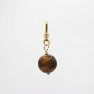 Vintage Tigers Eye Orb Globe Janessa Charm