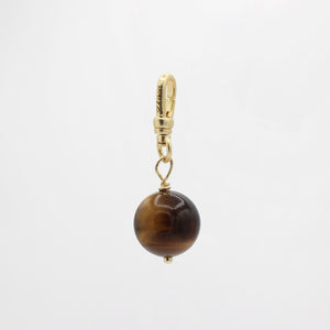Vintage Tigers Eye Orb Globe Janessa Charm