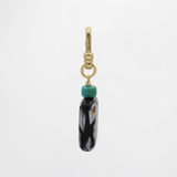 Vintage Iridescent Czech Glass Geometric Charm