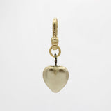 Vintage 1930's Pearlized Resin Puffy Heart Charm