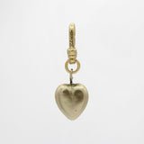 Vintage 1930's Pearlized Resin Puffy Heart Charm