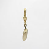 Vintage 1930's Pearlized Resin Puffy Heart Charm