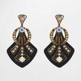 You're The Top Aurora Borealis Crystal and Resin Archival Lulu For J. Crew Deco Earrings