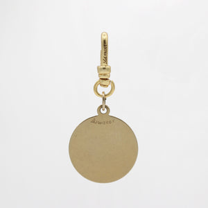 Vintage 12k Goldfill Clean Disc Medallion Charm