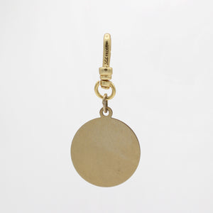 Vintage 12k Goldfill Clean Disc Medallion Charm