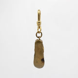 Antique Victorian Cloisonné Enamel Brass Slipper Upon Earth Charm