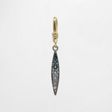 Archival Lulu Ombre Blue Glass Crystal Ocean to Sky Charm