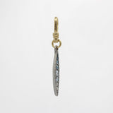 Archival Lulu Ombre Blue Glass Crystal Ocean to Sky Charm
