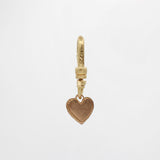 Antique Late Victorian 10 Karat Rose Gold Handcut Baby Heart Charm