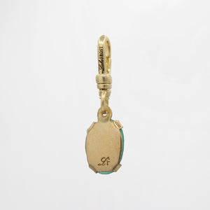 Antique Egyptian Revival Molded Glass Scarab Eterna Cabochon Charm