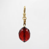 Gorgeous Antique Natural Amber Faceted Ruby Red Charm