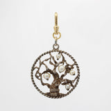 Vintage Sterling Silver and Pearl Tree of Life Charm