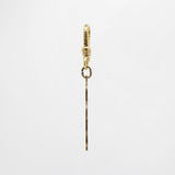 Positive Outcomes 10K Vintage Golden Four Leaf Clover Pendant Charm