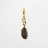 Antique Handcarved Bowing Bird Red Jasper Agate Charm