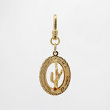 Arizona Saguaro Cactus Vintage 12K Gold-Filled and Citrine Charm
