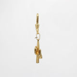 Thriving Vintage 10k Gold Saguaro Cactus With Diamond Charm