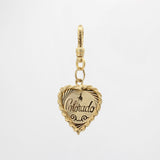 Hi-ho Silver 14k Vermeille Colorado Engraved Heart 70's Charm