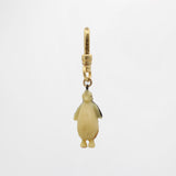 Cream & Black Happy Penguin Celluloid Crackerjack Charm