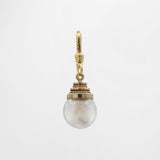Earth Day Crushed Opal in the Round Lucite Globe 10 Karat Deco Charm