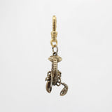 Earth Day Silver Louis the Lobster In Lotus Position Charm