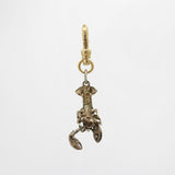 Earth Day Silver Louis the Lobster In Lotus Position Charm