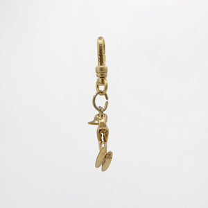 Golden Waterskier Gal Going for the Gold Charm