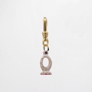 Antique hand carved Ceramic Dimensional Portal Charm