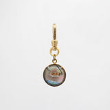 What a Catch Vintage Reverse Painted Glass Charm