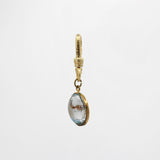 What a Catch Vintage Reverse Painted Glass Charm