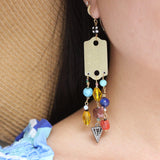 Mixed Beaded Shapes in Color Summer Poolside Collection Earrings