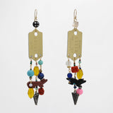 Mixed Beaded Shapes in Color Summer Poolside Collection Earrings