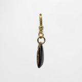 Cool 80's Enameled Black and Green Glitted Gosha Charm