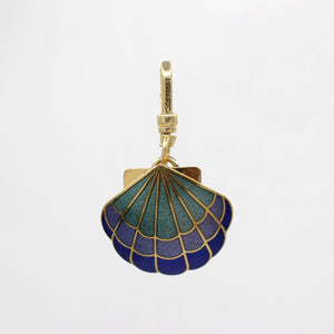 Fabulous Ombré Enamel Colors of the Sea Scallop Shell Susan Charm