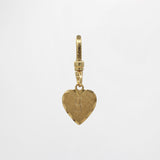Vintage Heart Script "J" Engraved Heart 1950's 14kt Goldfilled Charm