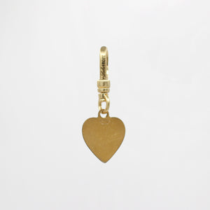 Vintage Heart Script "J" Engraved Heart 1950's 14kt Goldfilled Charm