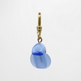 Vibrant Blues of the Sky and Sea Interlocking Vintage Glass Bauble Charm