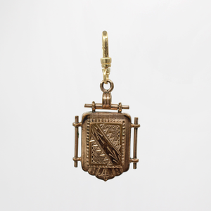 Antique Victorian Duo-Toned Goldfilled Bird on the Wing Fob Charm