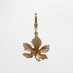Summer Leaves on the Breeze Vintage Gilt Metal Maple Rajni Charm