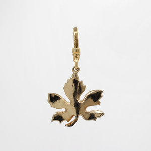 Summer Leaves on the Breeze Vintage Gilt Metal Maple Rajni Charm
